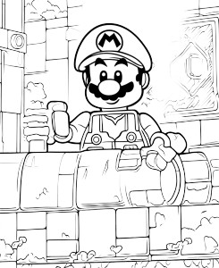 Lego Mario Fixing Pipe Vinyl Car Decal Sticker – Waterproof & UV-Resistant 8"