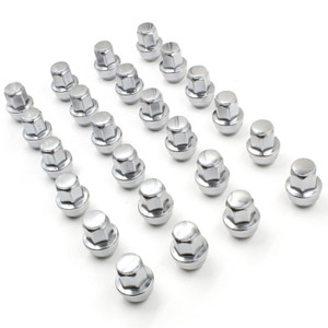 Coyote Chrome Lug Nut Kit | Aggressive Off Road Style | Set of 24 | 14x1.5 Thread | 60 Degree Conical | 1.66in Length Coyote Chrome Lug Nut Kit | Aggressive Off Road Style | Set of 24 | 14x1.5 Thread | 60 Degree Conical | 1.66in Length