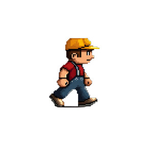 Retro Truck Driver Sprite Vinyl Car Decal Sticker – Waterproof & UV-Resistant 8"