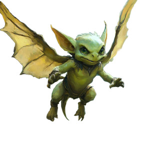 Cute Green Imp Vinyl Car Decal Sticker – Waterproof & UV-Resistant 8"