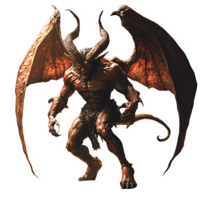 Winged Hell Imp Vinyl Car Decal Sticker – Waterproof & UV-Resistant 8"
