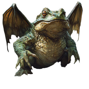 Eldritch Toad Dragon Vinyl Car Decal Sticker – Waterproof & UV-Resistant 8"