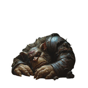 Sleeping Troll Vinyl Car Decal Sticker – Waterproof & UV-Resistant 8"