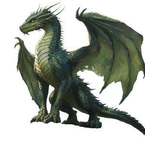 Green Dragon V8 Vinyl Car Decal Sticker – Waterproof & UV-Resistant 8"