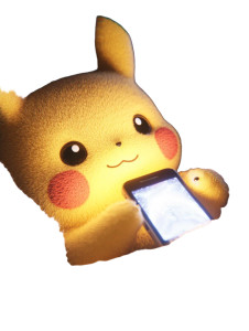 Pikachu'S Cozy Glow Vinyl Car Decal Sticker – Waterproof & UV-Resistant 8"