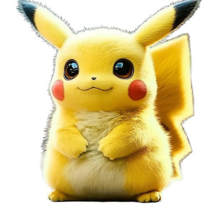 Pikachu V22 Vinyl Car Decal Sticker – Waterproof & UV-Resistant 8"