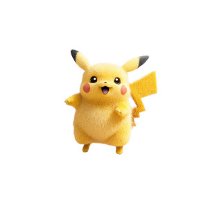 Pikachu Running Away V2 Vinyl Car Decal Sticker – Waterproof & UV-Resistant 8"