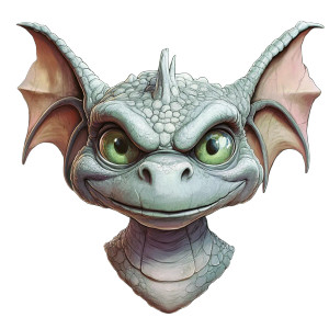 Cute Gargoyle Head Vinyl Car Decal Sticker – Waterproof & UV-Resistant 8"