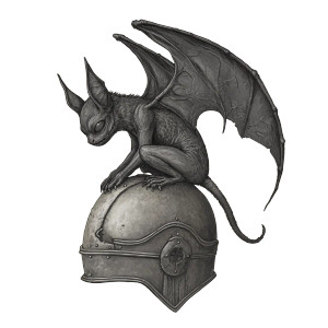 Demonic Bat Creature V2 Vinyl Car Decal Sticker – Waterproof & UV-Resistant 8"