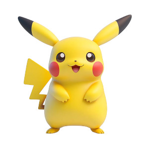 Pikachu 3D Model Vinyl Car Decal Sticker – Waterproof & UV-Resistant 8"