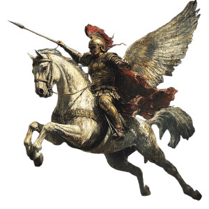 Majestic Pegasus Soldier Vinyl Car Decal Sticker – Waterproof & UV-Resistant 8" Majestic Pegasus Soldier Vinyl Car Decal Sticker – Waterproof & UV-Resistant 8"