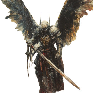 Armored Angel Warrior Vinyl Car Decal Sticker – Waterproof & UV-Resistant 8" Armored Angel Warrior Vinyl Car Decal Sticker – Waterproof & UV-Resistant 8"