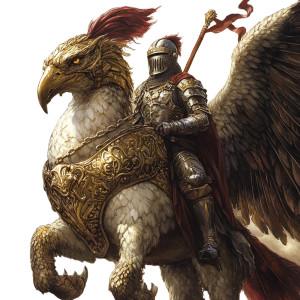 Armored Mythological Gryphon Vinyl Car Decal Sticker – Waterproof & UV-Resistant 8"