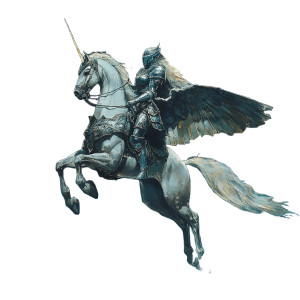 Armored Sky Rider Vinyl Car Decal Sticker – Waterproof & UV-Resistant 8"