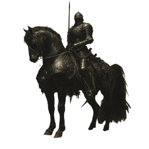 Dark Armored Horse Vinyl Car Decal Sticker – Waterproof & UV-Resistant 8" Dark Armored Horse Vinyl Car Decal Sticker – Waterproof & UV-Resistant 8"