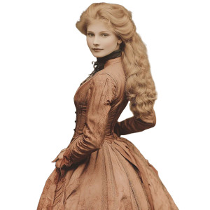 1890S Blonde Woman Vinyl Car Decal Sticker – Waterproof & UV-Resistant 8" 1890S Blonde Woman Vinyl Car Decal Sticker – Waterproof & UV-Resistant 8"