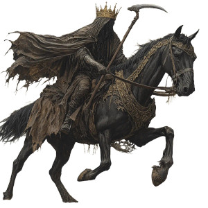 Famine Horseman Vinyl Car Decal Sticker – Waterproof & UV-Resistant 8" Famine Horseman Vinyl Car Decal Sticker – Waterproof & UV-Resistant 8"