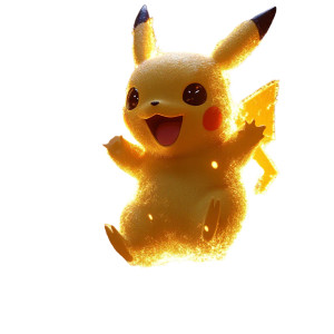 Electric Pikachu Surge Vinyl Car Decal Sticker – Waterproof & UV-Resistant 8"