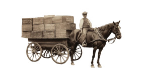 Historic Beer Delivery Vinyl Car Decal Sticker – Waterproof & UV-Resistant 8"