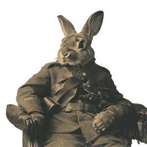 Ww1 Rabbit Officer Vinyl Car Decal Sticker – Waterproof & UV-Resistant 8"
