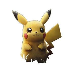 Realist Pikachu Hugging Vinyl Car Decal Sticker – Waterproof & UV-Resistant 8"