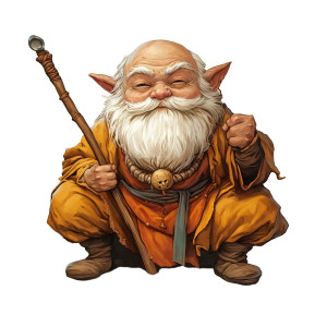 Drunken Master Gnome Vinyl Car Decal Sticker – Waterproof & UV-Resistant 8"