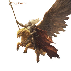 Knight On Griffon V2 Vinyl Car Decal Sticker – Waterproof & UV-Resistant 8"