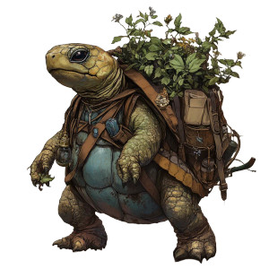 Tortle Alchemist Vinyl Car Decal Sticker – Waterproof & UV-Resistant 8"