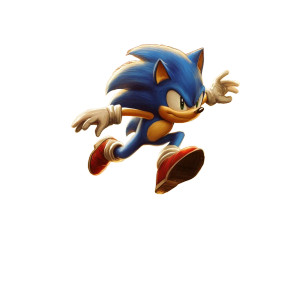 Super Sonic Running Vinyl Car Decal Sticker – Waterproof & UV-Resistant 8"