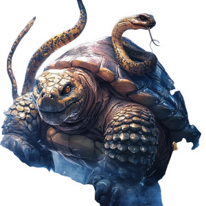 Genbu Realistic Depiction Vinyl Car Decal Sticker – Waterproof & UV-Resistant 8"