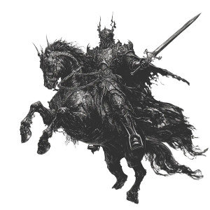 Dark Fantasy Knight V26 Vinyl Car Decal Sticker – Waterproof & UV-Resistant 8"