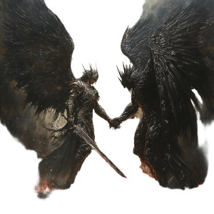 Archangel Vs Lucifer Vinyl Car Decal Sticker – Waterproof & UV-Resistant 8" Archangel Vs Lucifer Vinyl Car Decal Sticker – Waterproof & UV-Resistant 8"