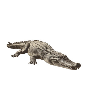 Beach Crocodile Photo Vinyl Car Decal Sticker – Waterproof & UV-Resistant 8"