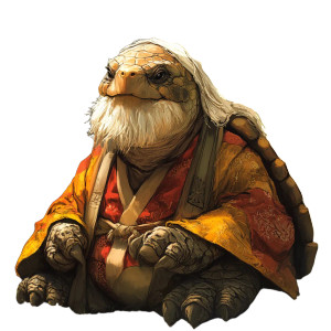 Kapa Turtle Iroh Vinyl Car Decal Sticker – Waterproof & UV-Resistant 8"