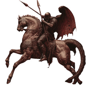 Gladiator Vs Dragon Vinyl Car Decal Sticker – Waterproof & UV-Resistant 8"