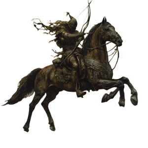 Conquest Horseman Vinyl Car Decal Sticker – Waterproof & UV-Resistant 8"