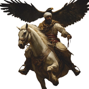 Muslim Warrior Eagle Vinyl Car Decal Sticker – Waterproof & UV-Resistant 8" Muslim Warrior Eagle Vinyl Car Decal Sticker – Waterproof & UV-Resistant 8"
