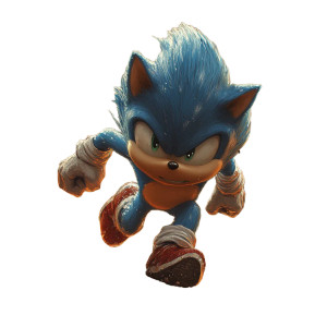 Sonic On Bridge Vinyl Car Decal Sticker – Waterproof & UV-Resistant 8"