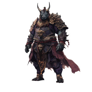 Ancient Armored Rhino Vinyl Car Decal Sticker – Waterproof & UV-Resistant 8"