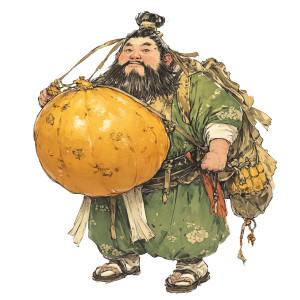 Chinese Calabash Bearer Vinyl Car Decal Sticker – Waterproof & UV-Resistant 8"