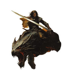 Aragorn'S Dragon Ride Vinyl Car Decal Sticker – Waterproof & UV-Resistant 8"