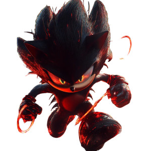 Shadow Hedgehog Charging Vinyl Car Decal Sticker – Waterproof & UV-Resistant 8"