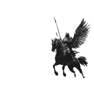 Cavemen On Pegasus Vinyl Car Decal Sticker – Waterproof & UV-Resistant 8"