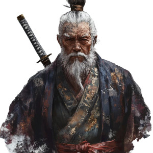 Old Chinese Warrior Vinyl Car Decal Sticker – Waterproof & UV-Resistant 8"