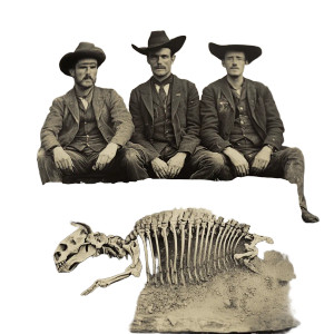 Archeologists With Fossil Vinyl Car Decal Sticker – Waterproof & UV-Resistant 8"