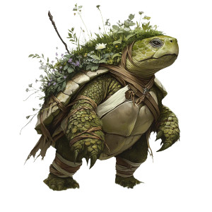 Turtle Person Druid Vinyl Car Decal Sticker – Waterproof & UV-Resistant 8" Turtle Person Druid Vinyl Car Decal Sticker – Waterproof & UV-Resistant 8"