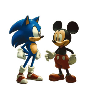 Sonic And Mickey Vinyl Car Decal Sticker – Waterproof & UV-Resistant 8" Sonic And Mickey Vinyl Car Decal Sticker – Waterproof & UV-Resistant 8"