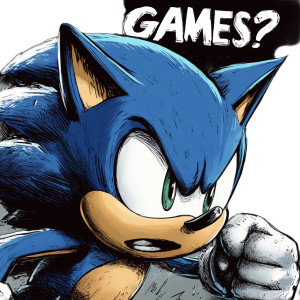 Comic Sonic Pleading Vinyl Car Decal Sticker – Waterproof & UV-Resistant 8"