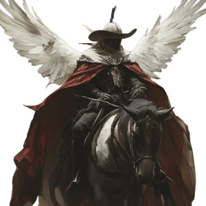 Italian Winged Knight Vinyl Car Decal Sticker – Waterproof & UV-Resistant 8"