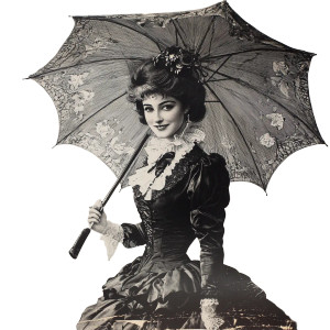 Victorian Parasol Advert Vinyl Car Decal Sticker – Waterproof & UV-Resistant 8" Victorian Parasol Advert Vinyl Car Decal Sticker – Waterproof & UV-Resistant 8"